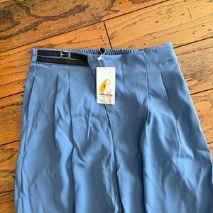 Stylish Blue Cropped Pants